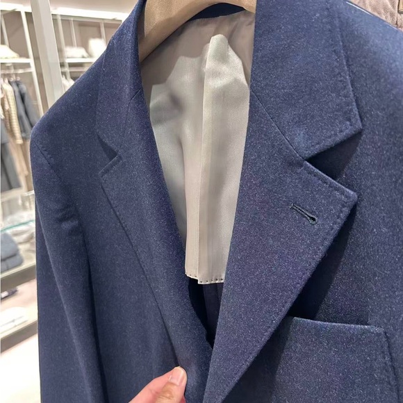 Brunello Cucinelli Navy Blazer - Picture 2 of 5